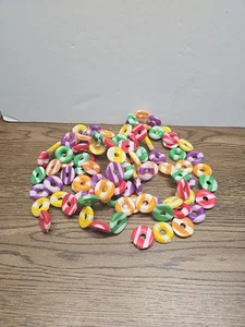 Vintage Candy Christmas Garland Lifesaver Candy Striped Blow Mold Plastic - Picture 1 of 7