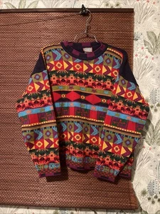 Oilily Knit Graphic Wool Sweater Jumper Women's Size 164 - Picture 1 of 6