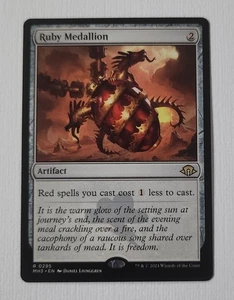 Magic The Gathering: MTG Ruby Medallion - Artifact NF (MH3) Rare 0295 - Picture 1 of 2