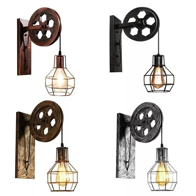 Retro Wandlampe Wandleuchte Antik Wandleuchte Vintage Industrie Wandlampe E27 - Bild 1 von 4