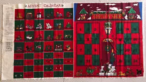 Rose & Hubble Christmas Collection Toy Shop Advent Calendar Cotton Fabric Panel - Picture 1 of 13