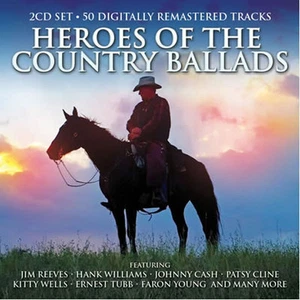Heroes Of The Country Ballads 2 CD 1950s 1960s Legends Compilation Music New - Picture 1 of 1