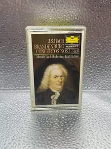 J.S. Bach Brandenburg Concertos NOS. 1-3 &6 Munich Bach Orchestra Cassette Tape - Picture 1 of 3