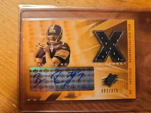 2004 Upper Deck Spx Ben Roethlisberger Autograph Rookie Card 83/375 Chipping - Picture 1 of 8
