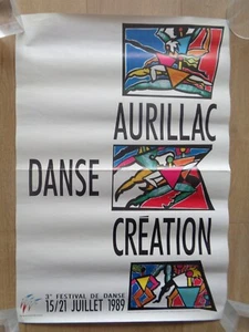 AFFICHE ANCIENNE Festival de danse Aurillac 1989 Vendetta Mathea vintage poster - Picture 1 of 3