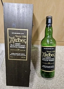RARO Ardbeg Muy Antiguo, 30 Años - Botella de Whisky Vacía y Caja - Imagen 1 de 6