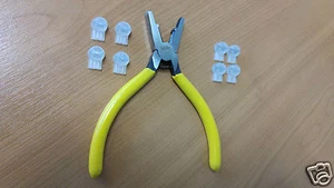 Jelly Crimping Crimper Tool for 8A 8B Scotchlok Crimp + 10 Connectors 2 + 3 Wire - Picture 1 of 6