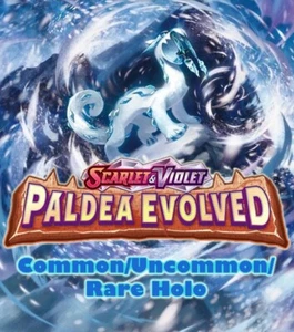 PICK YOUR CARD! Scarlet & Violet: Paldea Evolved - Common/Uncommon/Rare Holo - Picture 1 of 176
