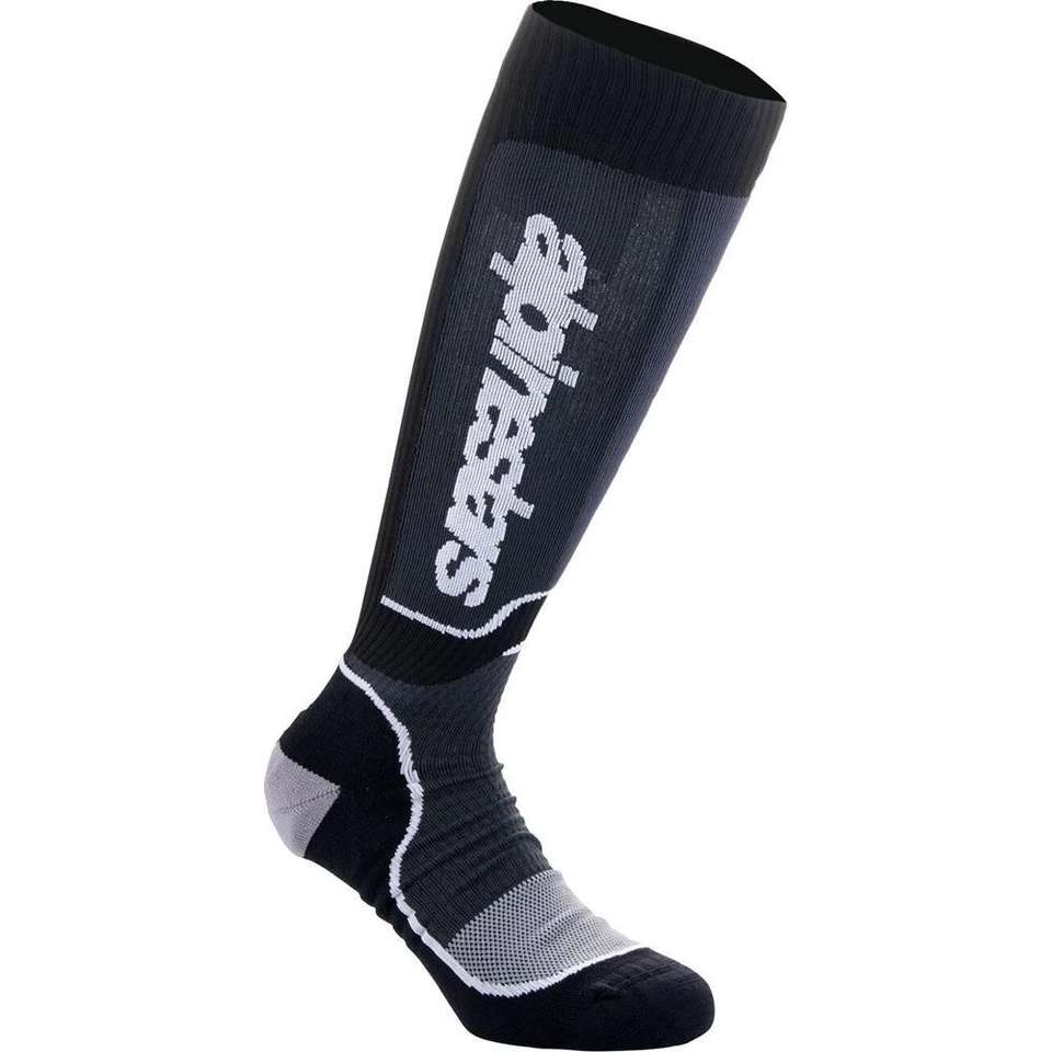Calcetines Alpinestars Moto Motocross Off-Road MX Plus Negro/Blanco Foto 1 de 1
