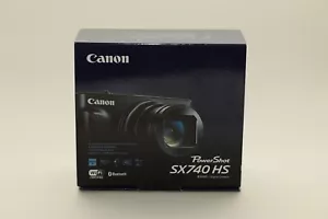 NEW Canon PowerShot SX740 HS Digital Camera Black READY TO SEND 20.3MP in stock - Picture 1 of 9