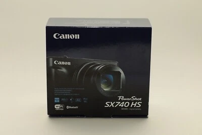 NEW Canon PowerShot SX740 HS Digital Camera Black READY TO SEND 20.3MP in stock