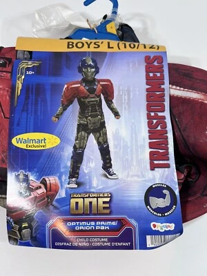 NUEVO Disfraz Transformers Optimus Prime Niños 10/12 Completo con Máscara Halloween Foto 1 de 2
