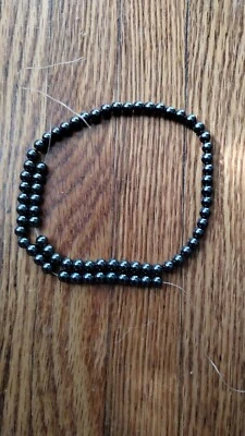 16" Natural Black Magnetic Hematite Round Ball Beads For Jewelry Making 6mm - Image 1 of 3