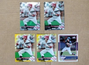 5 Stück 2017 1. Bowman & Chrome Prospekt TJ Friedl Bp71 gelb Bcp71 Mega Box - Bild 1 von 7