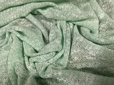 Snowball crepe knitwear jersey fabric, per metre - mint green - Image 1 of 3