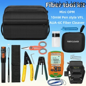FTTH Glasfaser Werkzeug Kit mit AUA-6C Fiber Cleaver Fiber Stripper Fehlerortungsgerät - Bild 1 von 10
