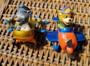 Two (2) vintage Disney Tail Spin McDonald's Toys Metal Planes 1989-90 - Picture 1 of 7