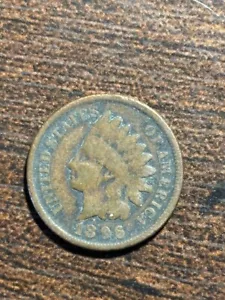 1896 (P - no mint mark) Indian Head Cent - Picture 1 of 2