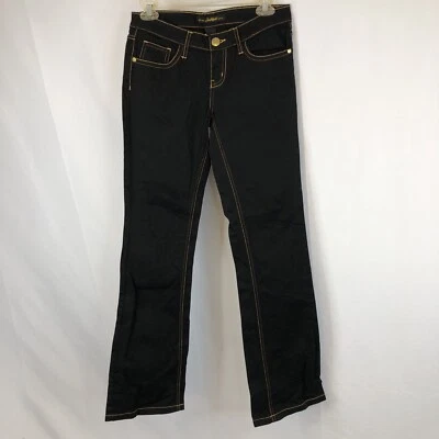 Denim elástico de tiro bajo South Pole Junior talla 5 lavado oscuro negro Foto 1 de 4