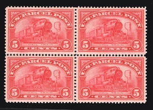 MOMEN: US STAMPS #Q5 BLOCK MINT OG NH VF+ LOT #79817 - Picture 1 of 2