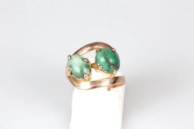 Ring 14 Karat Gold Türkis Schmuck Damen Geschenk - Bild 1 von 4