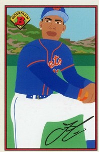 2021 Topps 1989 Bowman x Keith Shore -  #2 - Francisco Lindor - New York Mets