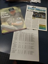 Tampa Bay Devil Rays Yankees First Game Scorecard June 19 1996 Newsletter Roster
