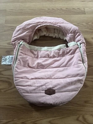 Funda Asiento Coche JJ Cole Rosa Sherpa Forrada Invierno Bebé Rosa Niña Foto 1 de 4