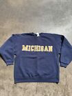 Pull vintage Michigan poids lourd tricot taille L brodé