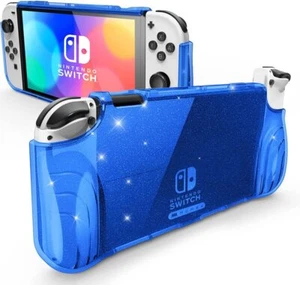 For Nintendo Switch OLED Console Joy-Con 7.0" Mumba Case Flexible TPU Grip Cover - Picture 1 of 38