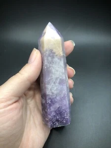 LEPIDOLITE TOWER Purple Unicorn Stone Mineral Mica Stone Crystal Chakra Reiki - Picture 1 of 11