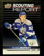 2018-19 18/19 Upper Deck CHL Scouting Report SR-14 Blake Murray Sudbury Wolves