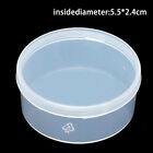 Round Clear Plastic Containers Beads Crafts Jewelry Display Storage Boxes C`G5