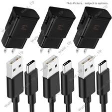 For Android Samsung S22 21 20 10 A53 52 51 Fast Wall Charger USB C Type-C Cable