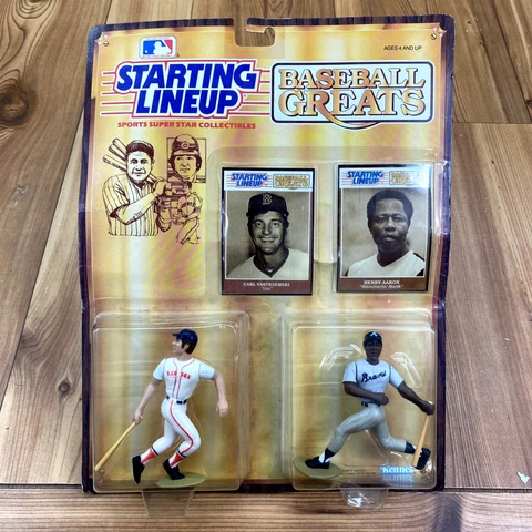 UNOPENED Starting Lineup Greats Carl Yastrzemski Hank Aaron Action Figures Cover