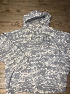 ARMY ROTC Hoodie Swestshirt Adult LARGE Camo Pride of PA Military gear Cotton - Picture 1 of 6