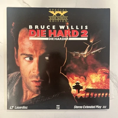 Die Hard 2 Die Harder Widescreen Edition Laserdisc Movie 1990 Bruce Willis  - Image 1 of 4