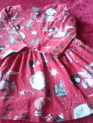 'next',3-6 Mths.,Christmas dress. - Image 1 of 3