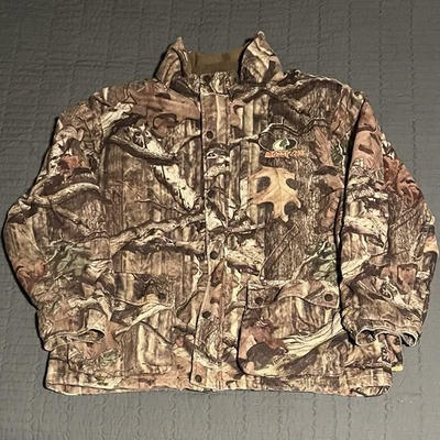 Chaqueta Camuflada Roble Mossy Años 2000 Caza Cremallera Completa Naturaleza Bosque Talla Grande/XLMens Foto 1 de 4