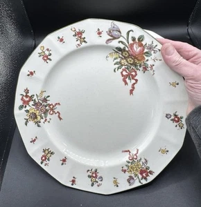 Set Of 4 Royal Doulton Old Leeds Spray Dinner Plates - 10" - 6O - Picture 1 of 12
