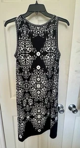Beautiful Max Studio Black & White Dress Small New W/ Tags - Picture 1 of 5