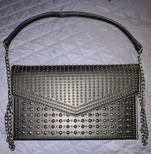 MMS DESIGN STUDIO Aryanna Crossbody BGS-48743 Schwarz Neu Nieten - Bild 1 von 9