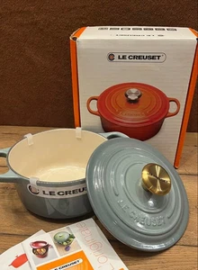 Le Creuset Signature Cocotte Ronde 16 cm 1-3/8 qt 6-1/3 in ghisa sale marino - Foto 1 di 3