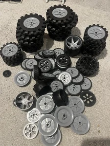 Knex-Bulk-Wheels, Tires And Hubs- 74 Pieces In Total - Great Price - Picture 1 of 2