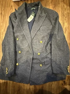 Neu mit Etikett Lauren Ralph Lauren Damenblazer blau Tweed zweireihig RL-Knöpfe - Bild 1 von 8