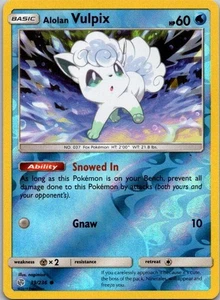 Alolan Vulpix 39/236 Reverse Holo Common SM - Cosmic Eclipse NM - Picture 1 of 2