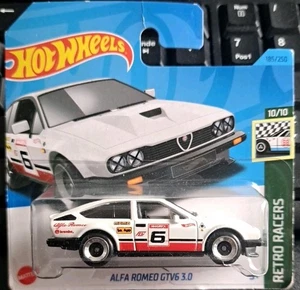 185/250  Hot Wheels Alfa Romeo GTV6 3.0 weiß 2023 Retro Racers 10/10 OVP - Bild 1 von 6