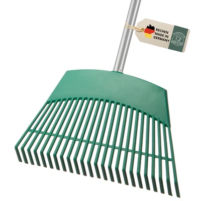 Rechen, Gartenrechen mit Stiel, Rasenrechen, Laubrechen, Garten Rechen Laubbesen - Bild 1 von 4