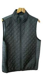 Men’s F/X Fusion Black Quilted Zip Up Vest Size Medium - Picture 1 of 12