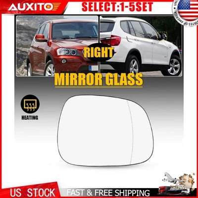 Espejo retrovisor lateral derecho cristal térmico con 4 pines para BMW X3 2010 2011 2012 2013 14 1-5X Foto 1 de 4